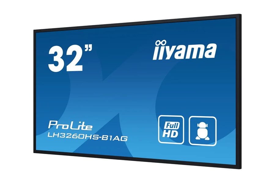 32 inç iiyama ProLite signage monitör, önden görünüm
